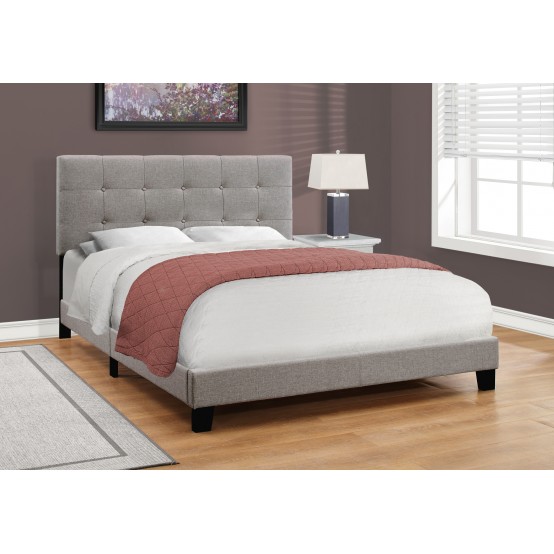 Lisbon Bed Frame 3 Sizes Grey Linen From
