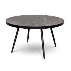  Florence Coffee Table – Black Marble with Black Base