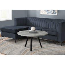  Raven Round Coffee Table Grey Reclaimed Wood