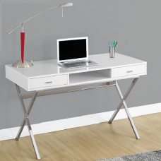 Jervis Office Desk / Glossy White