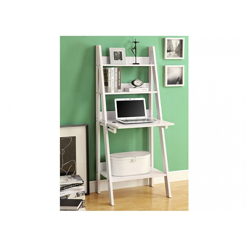Organic Ladder Office Desk White