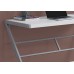   Zed Computer Desk - 48"L / White / Silver Metal