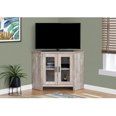 Edge TV STAND - 42"L / TAUPE RECLAIMED WOOD-LOOK CORNER