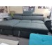    Jade Sofa Bed / Storage Grey Fabric