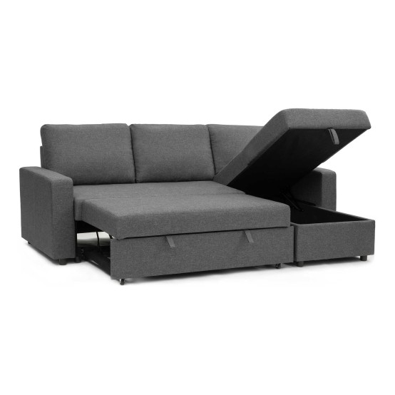    Kim Sofa Bed Grey /  Storage  / Reversible 