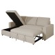     Kim Sofa Bed Beige/  Storage  / Reversible 