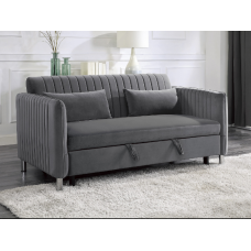   Nelson Sofa Bed Grey Linen